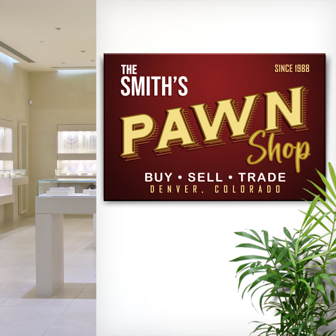 Why Your Business Needs A Pawn Shop Sign - Image by Tailored Canvases