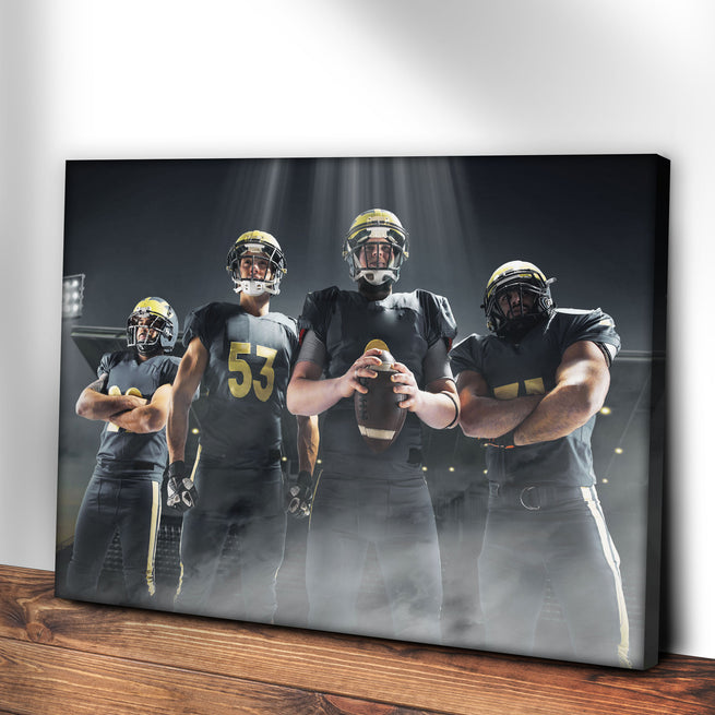 Score Big With Football Canvas Wall Art: Elevate Your Game Room Decor - Image by Tailored Canvases