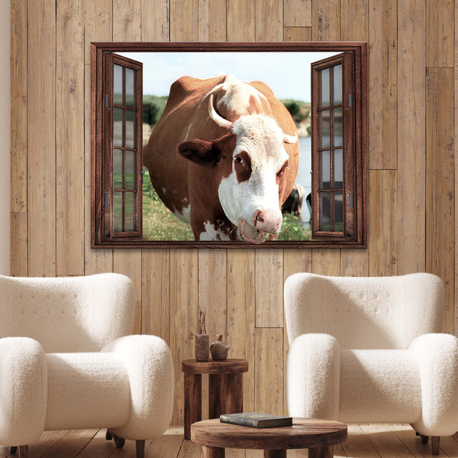 Moo-ve Over Boring Walls: Tailored Canvases' Cow Canvas Wall Art Is Udderly Amazing - Image by Tailored Canvases