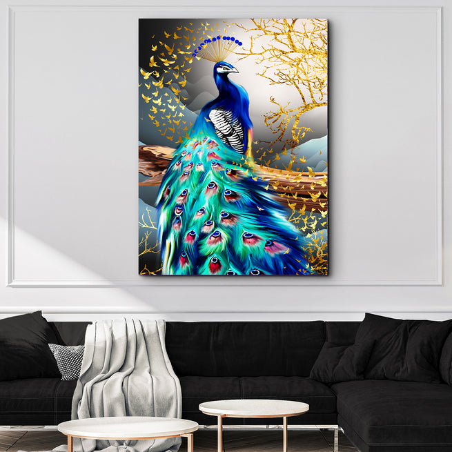 How to Add a Little Bit of Magic to Your Home with Peacock Wall Art - by Tailored Canvases