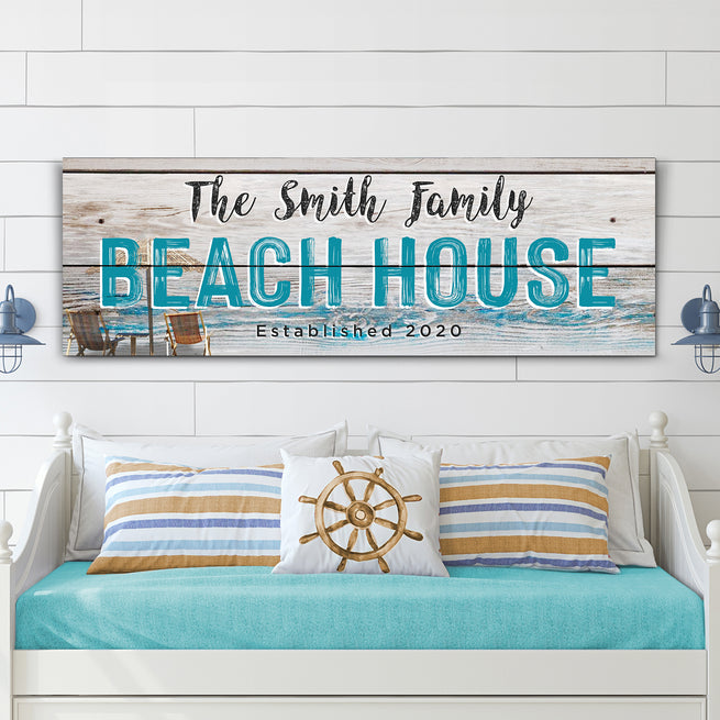 Beach House Signs: Elevate Your  Wall Art With Customized Canvases - Image by Tailored Canvases