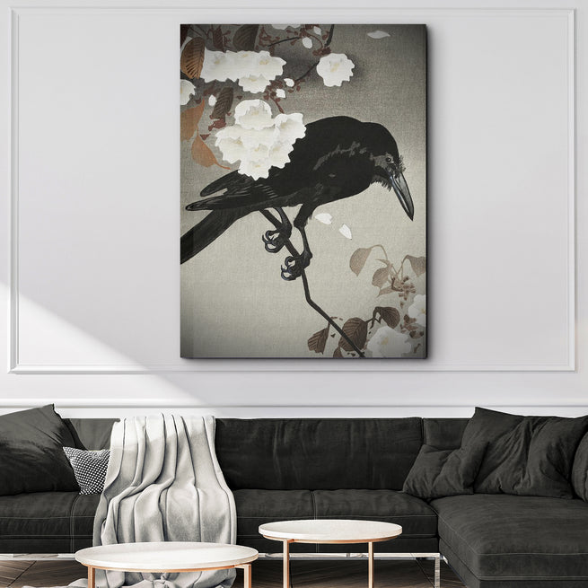 Making the Most of Monochrome: Crow Wall Art to Add a Bit of Dark Elegance - by Tailored Canvases