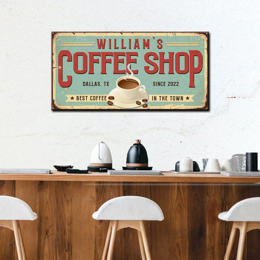 Incorporating personal style into your coffee bar by Tailored Canvases