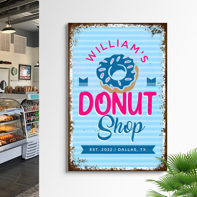 Bring Life To Your Donut Shop With Eye-catching Custom Donut Shop Signs - Image by Tailored Canvases