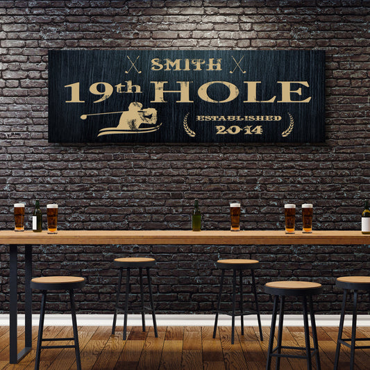 Fore! Make A Statement With Stunning 19th Hole Signs - Image by Tailored Canvases