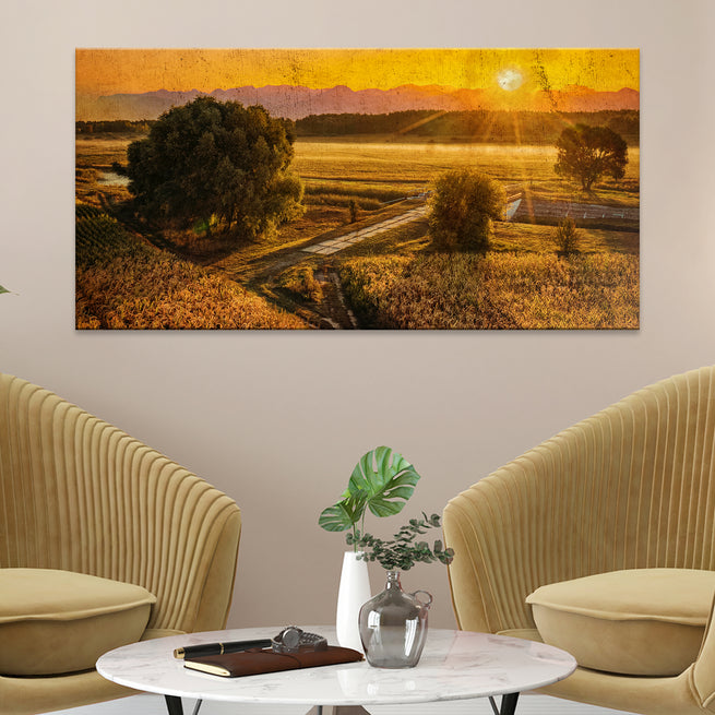 Get Inspired By The Serene Beauty Of Rural Landscape Canvas Wall Art - Image by Tailored Canvases