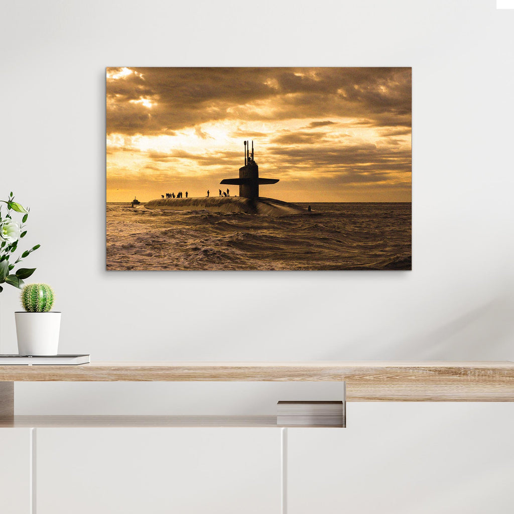 Dive Into The Depths Of Art With Submarine Canvas Wall Art - Image by Tailored Canvases