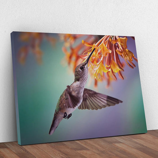 Create a Woodland-Inspired Room With Hummingbird Canvas Wall Art - by Tailored Canvases