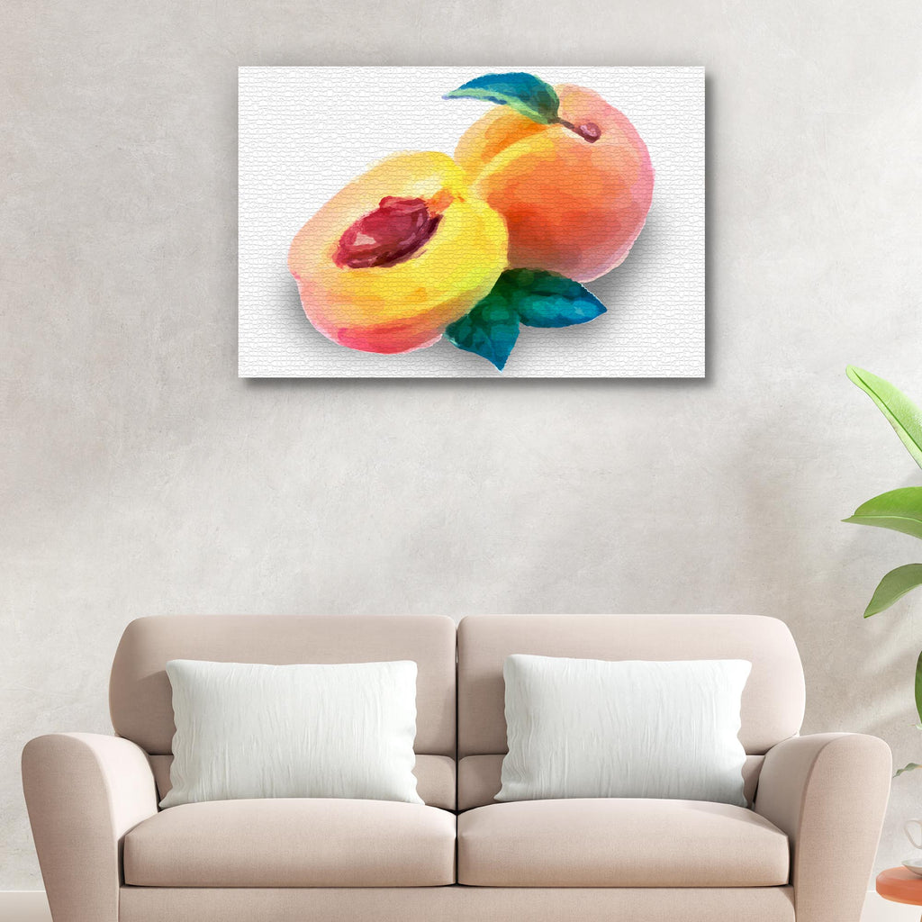 To Improve Your Interiors With Peach Wall Art - Image by Tailored Canvases