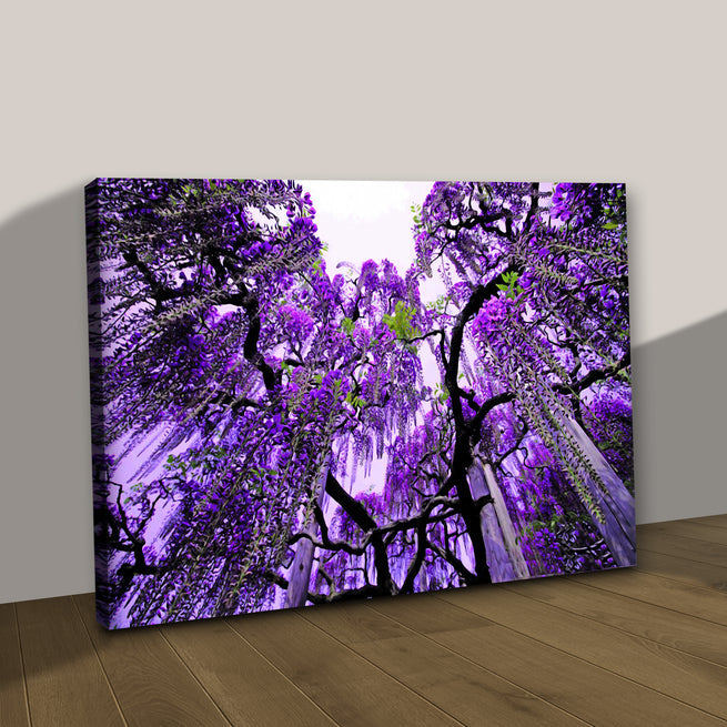 Creating a Dreamy Atmosphere with Wisteria Wall Art: Inspiration and Ideas - Image by Tailored Canvases