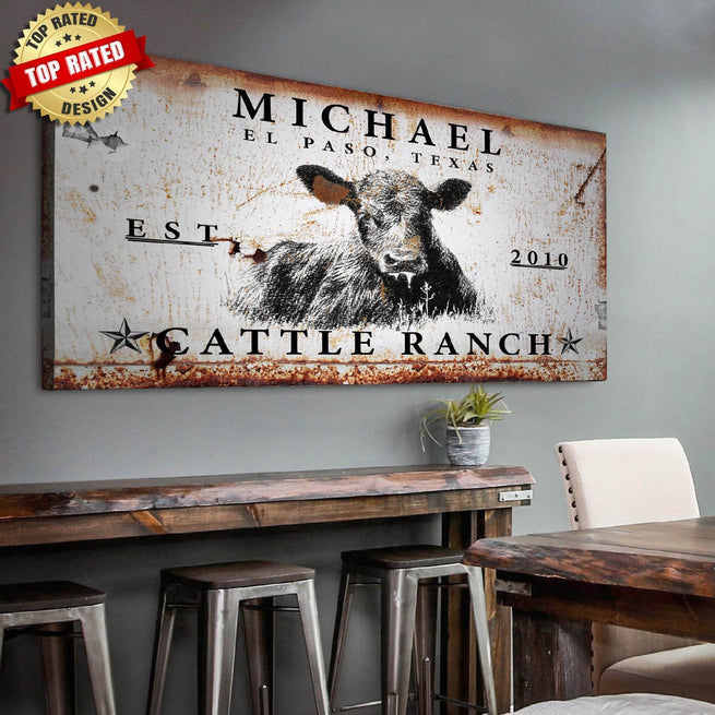 Cattle Signs Exclusively Crafted For Your Ranch - by Tailored Canvases