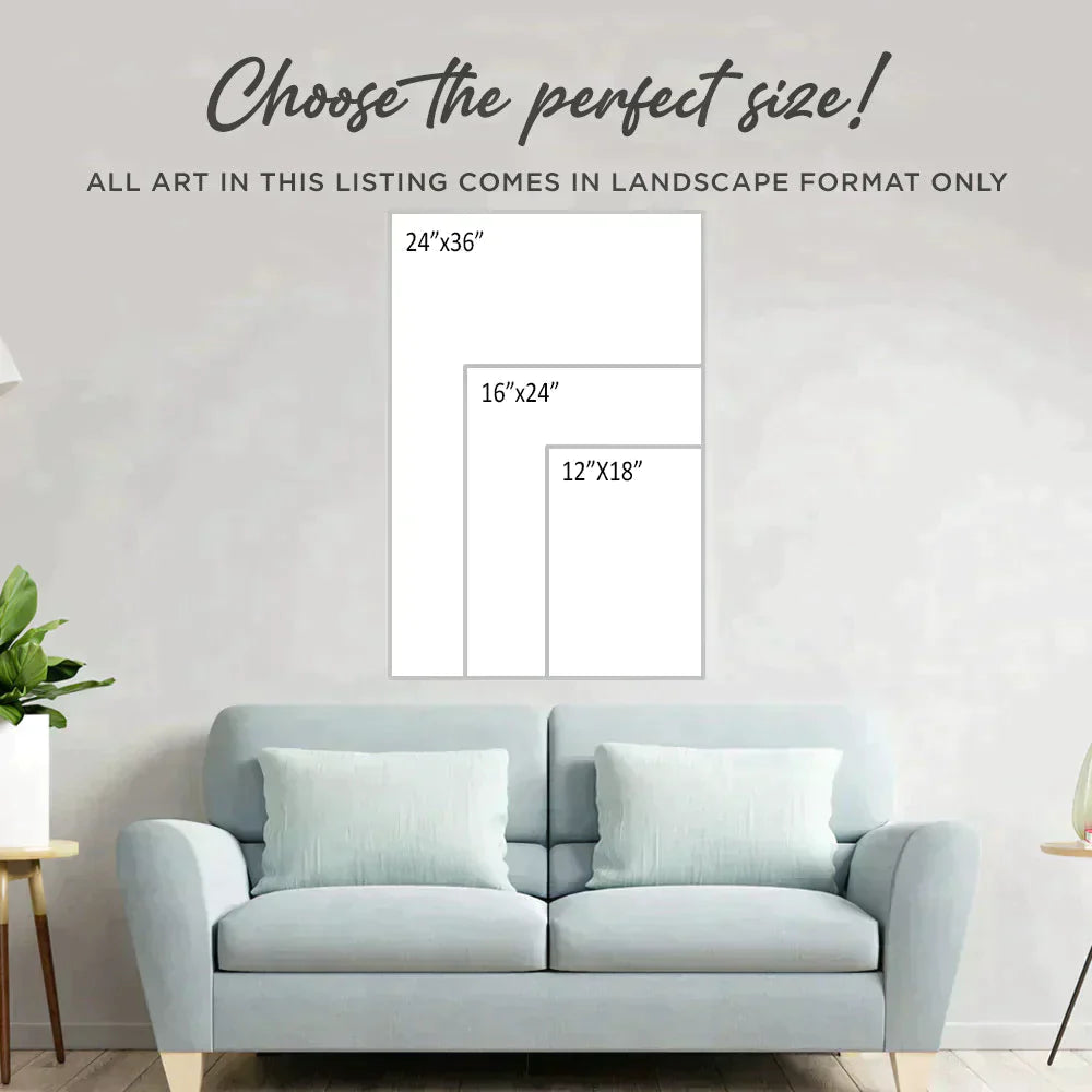 Let's Kiss Under The Mistletoe Sign  Size Chart - Image by Tailored Canvases