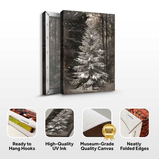 Vintage Christmas Tree Wall Art - Image by Tailored Canvases