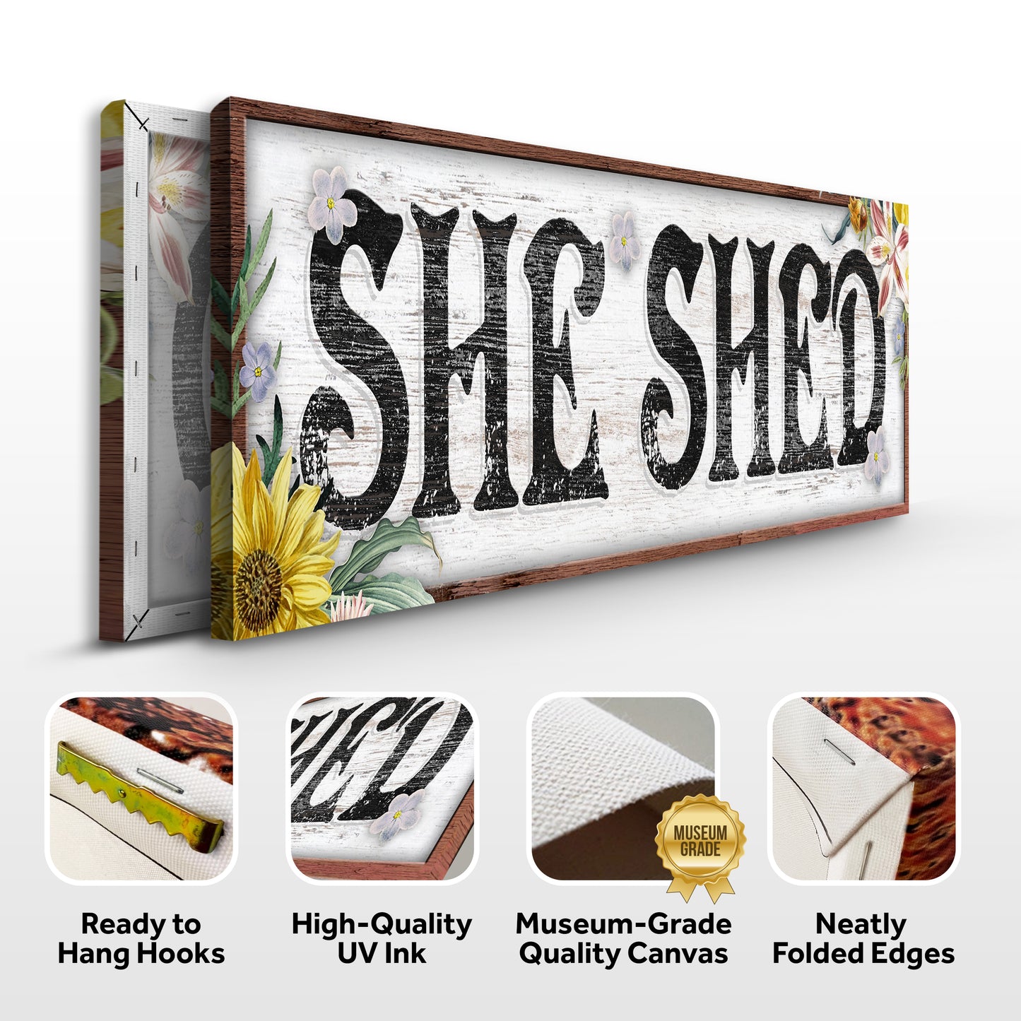 Personalized She Shed Sign III