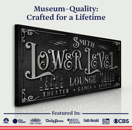 Personalized Lower Level Sign