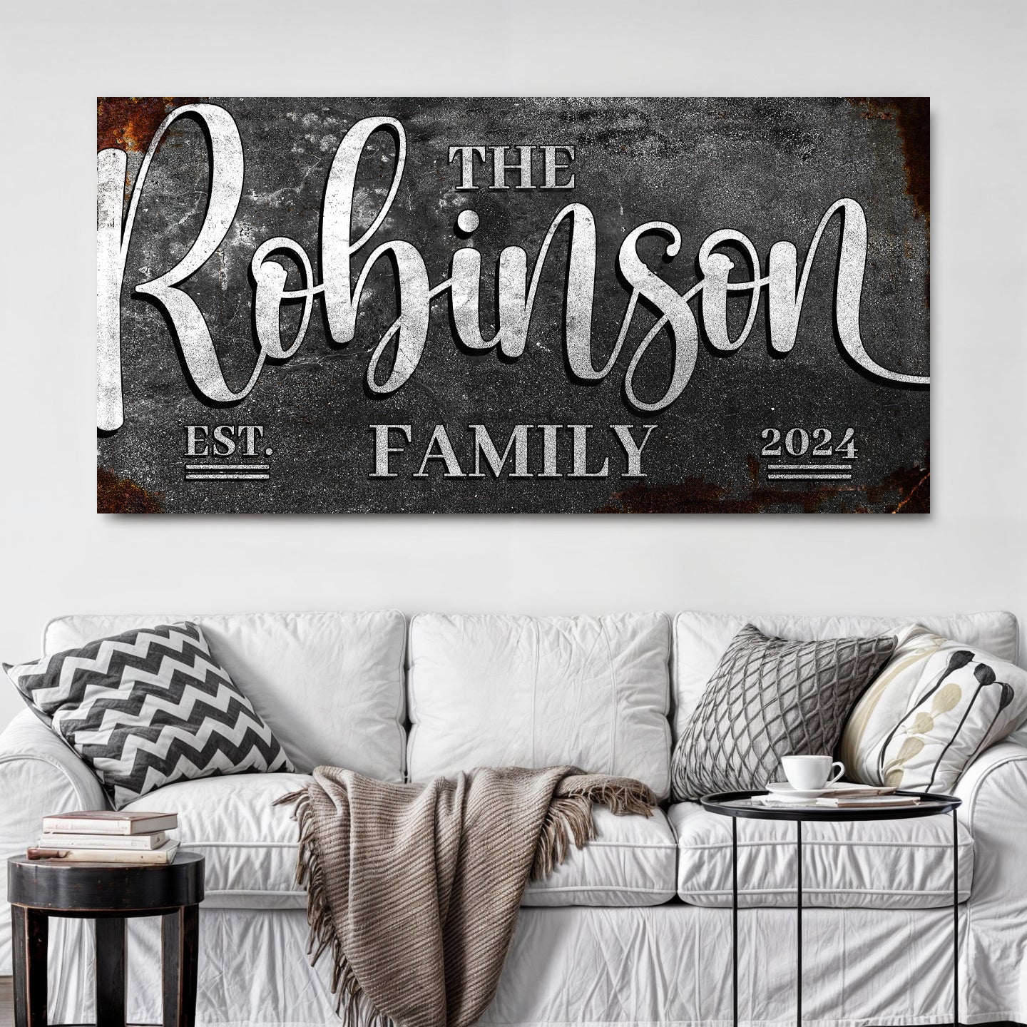 Personalized Family Sign  - Image by Tailored Canvases