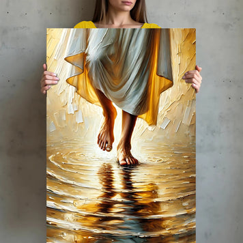 Jesus Christ Walking On Water Faith Wall Art