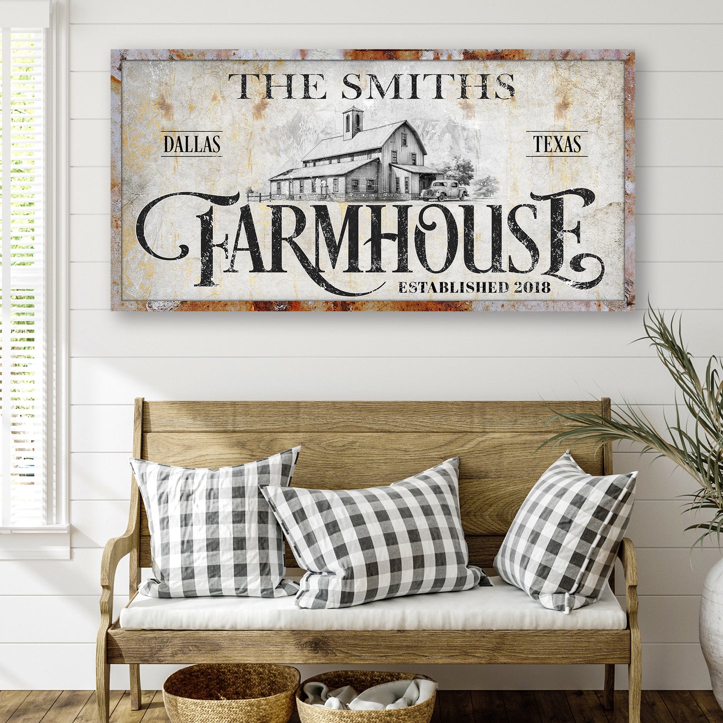 Rustic Vintage Farmhouse Sign