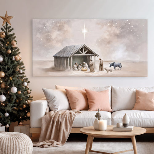 The Nativity Scene Christmas Wall Art