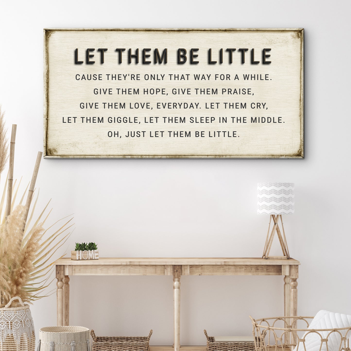 Let Them Be Little Playroom Sign