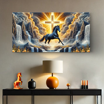 3D Horse Faith Wall Art III