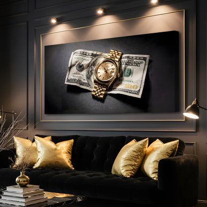 Time Is Money Wall Art