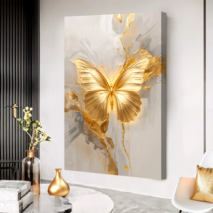 Golden Butterfly Wall Art