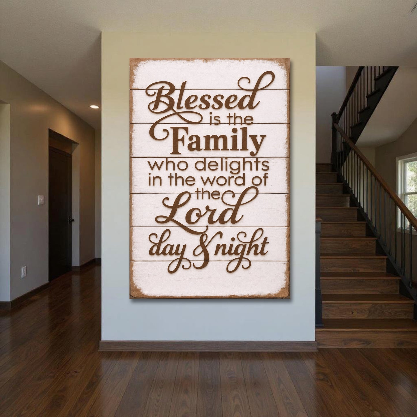Blessed Is The Family Faith Sign III