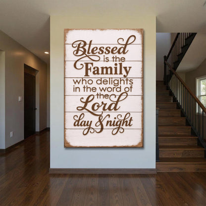 Blessed Is The Family Faith Sign III