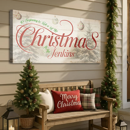 Personalized Farmhouse Christmas Wall Sign