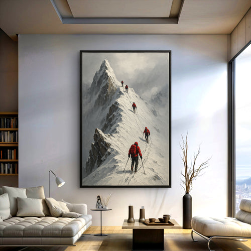 Snow Mountain Abstract Wall Art III