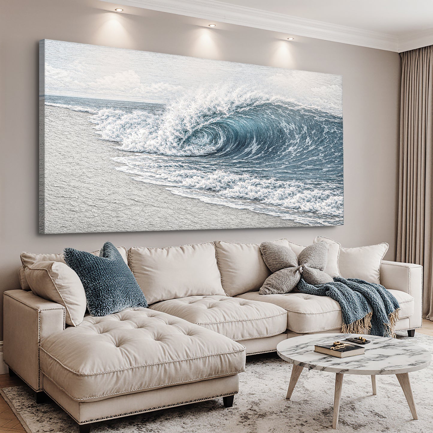 Abstract Beach Shore Wall Art III