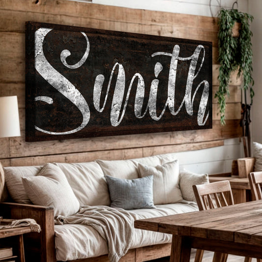 Personalized Family Last Name Wall Sign