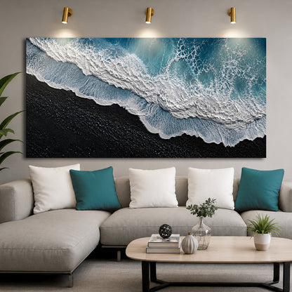 Midnight Shore Aerial Wall Art