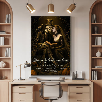 Book Lovers Halloween Wall Sign