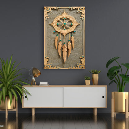 3D Whispering Feathers Wall Art II