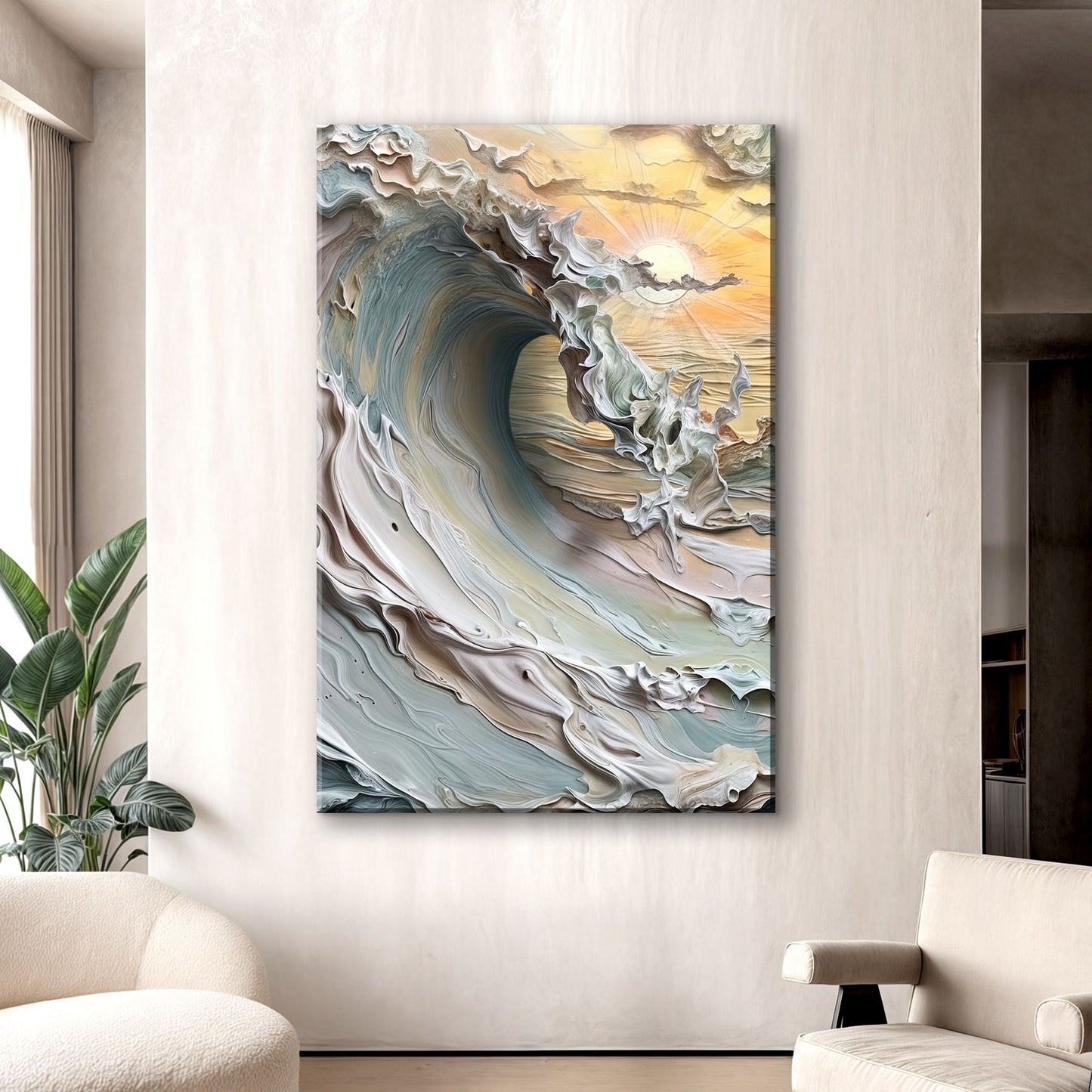 Giant Waves Seascape Wall Art