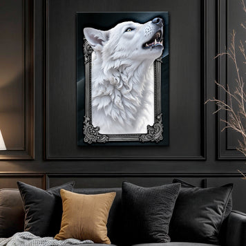 3D Wolf Wall Art III