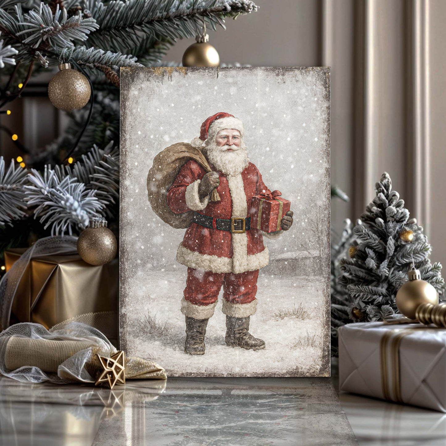 Santa Christmas Wall Art