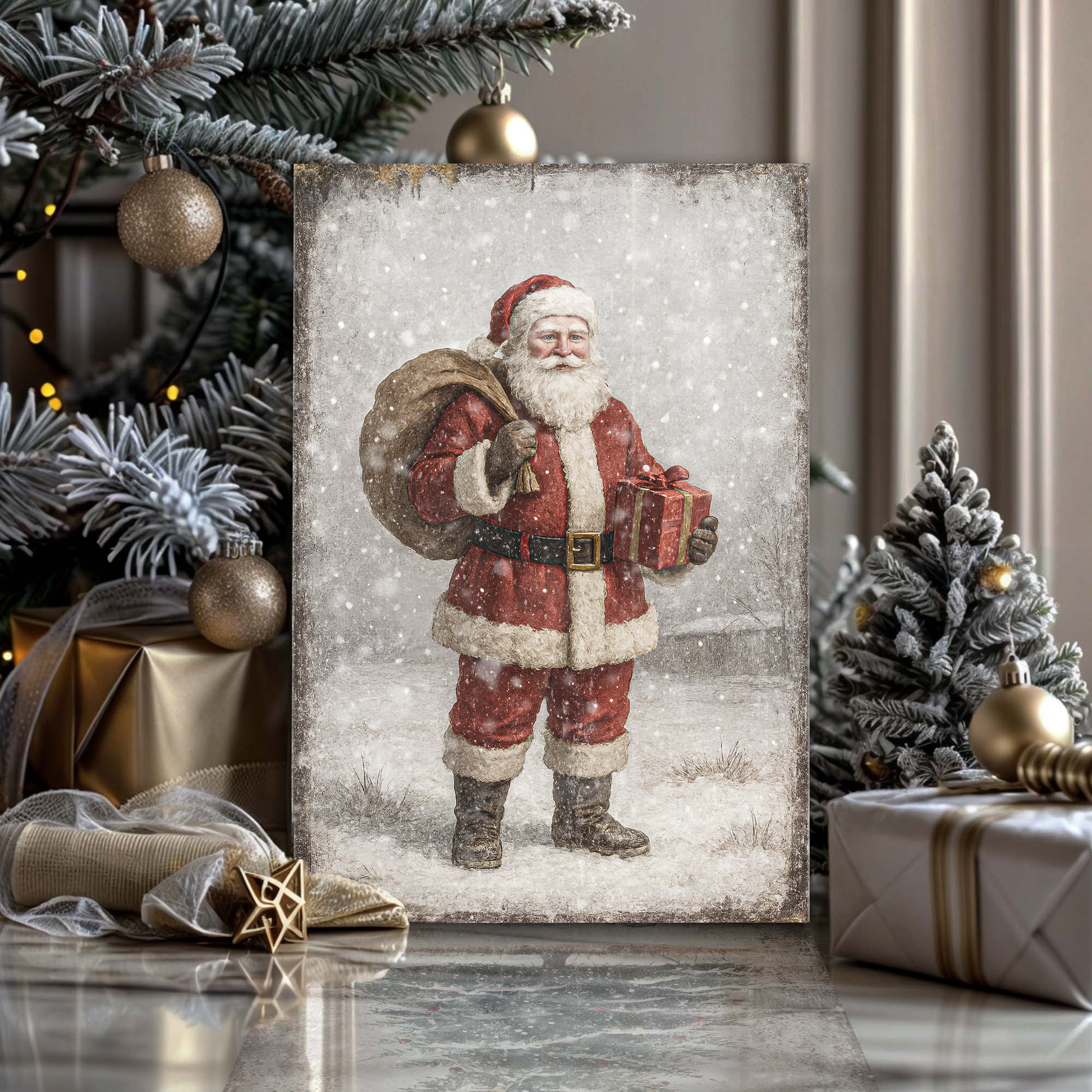 Santa Christmas Wall Art