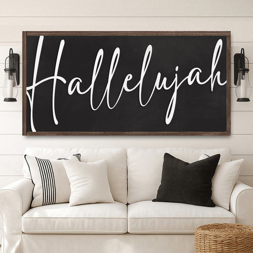 Rustic Hallelujah Faith Sign IV