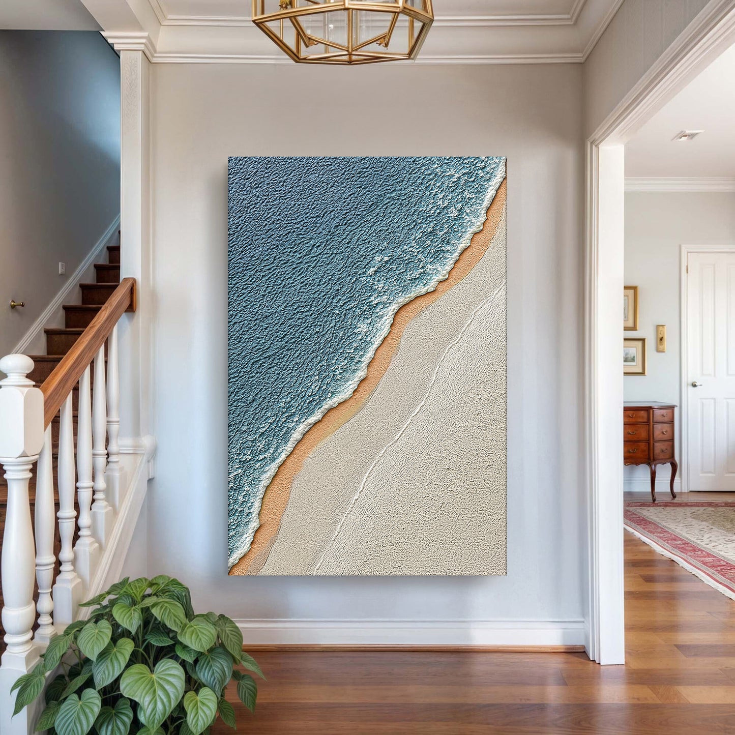 Shoreline Serenity Abstract Wall Art II