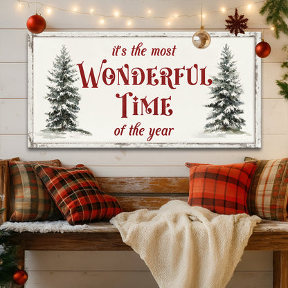 It's The Most Wonderful Time Of The Year Christmas Wall Art II