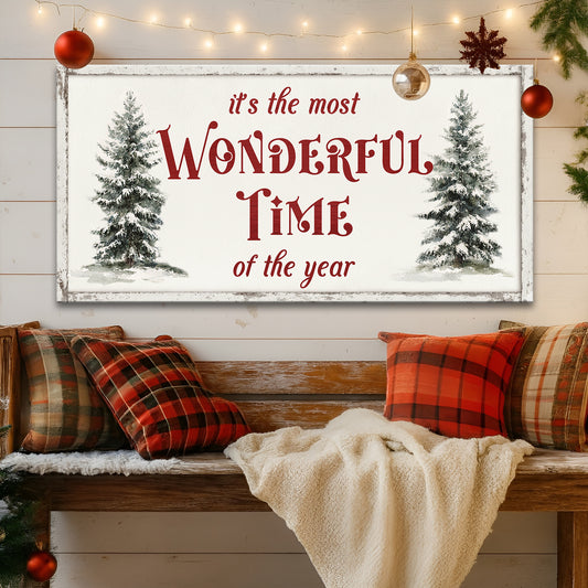 It's The Most Wonderful Time Of The Year Christmas Wall Art II