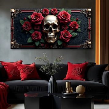 3D Vintage Skull Wall Art III