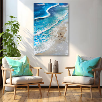 Beachfront Painting Coastal Wall Art III