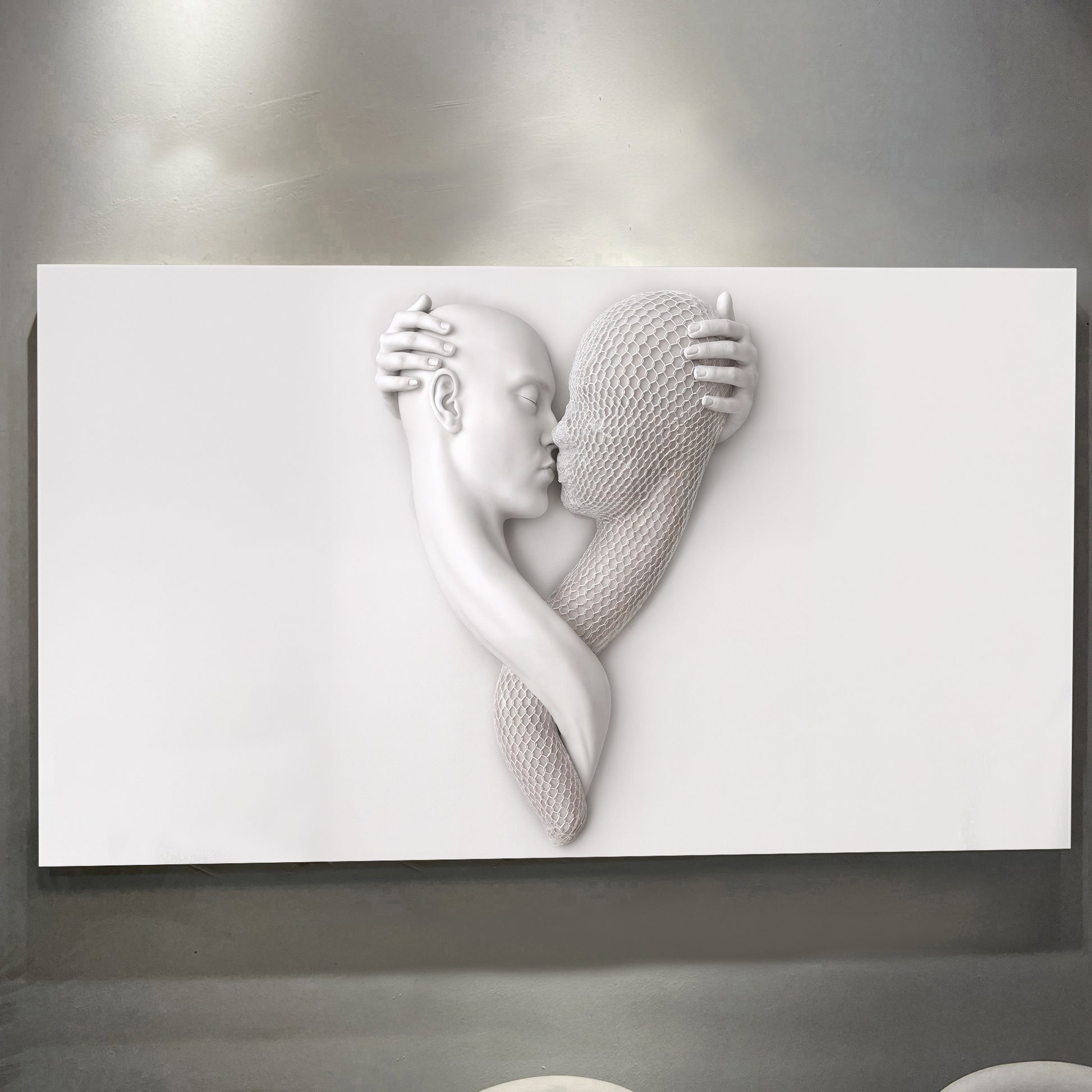 Eternal Love Figure Abstract Wall Art VI