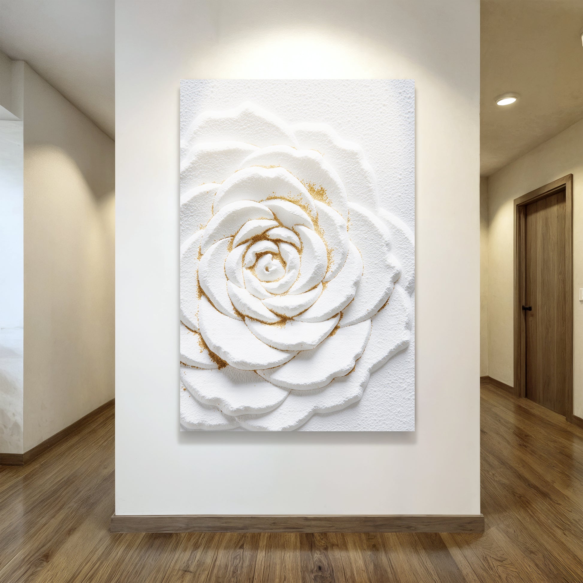 Ivory Blossom Abstract Wall Art