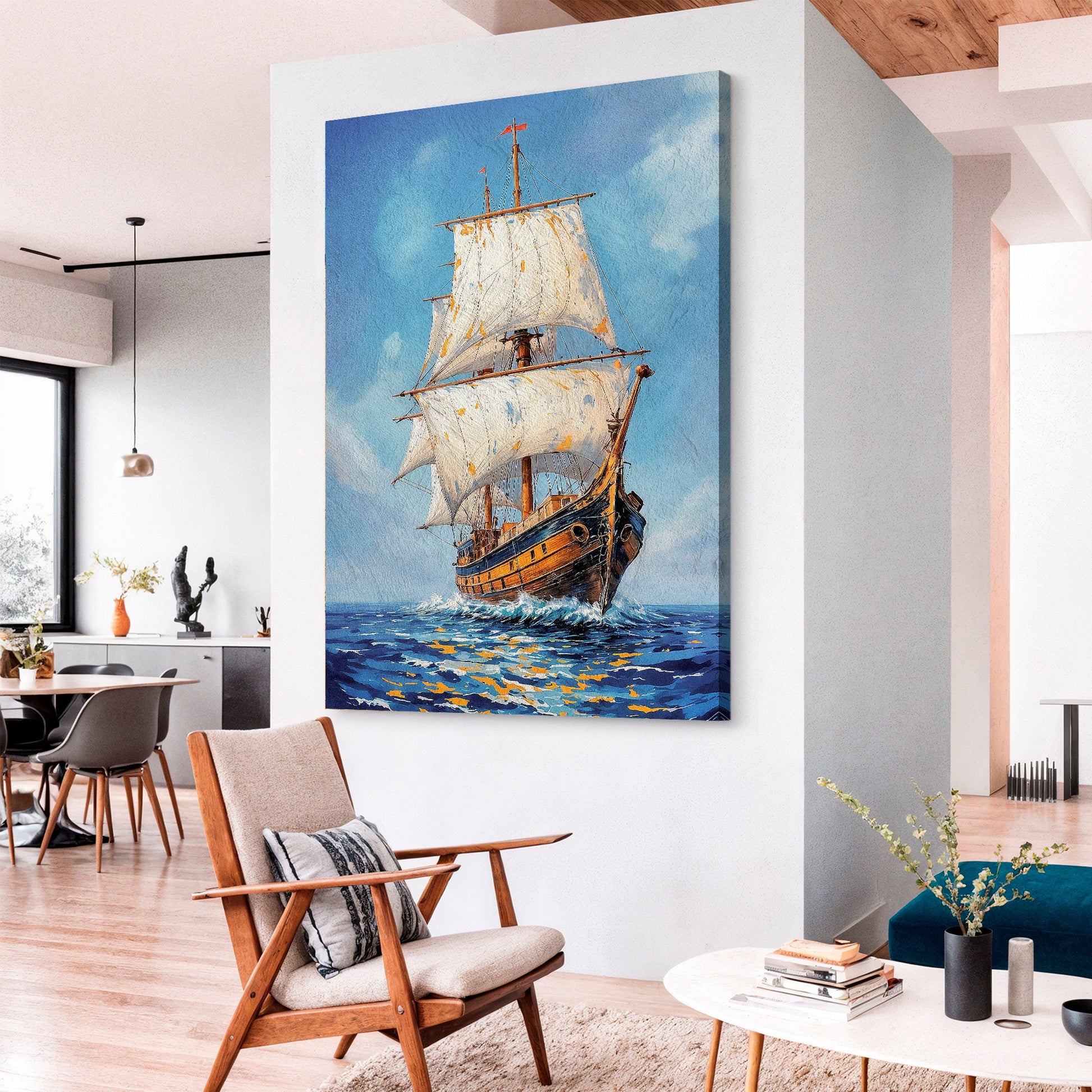 Sailing The Open Sea Wall Art