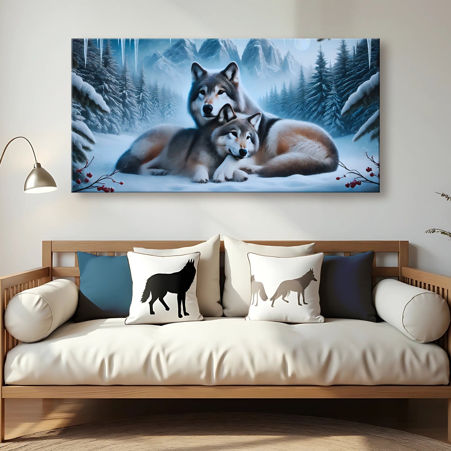 3D Wolves Wall Art III